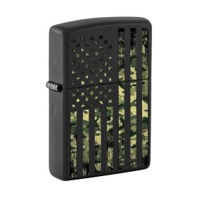 *218CAMOFLAG* Zippo 80983 Windproof Lighter Camouflage United States Flag Black Matte