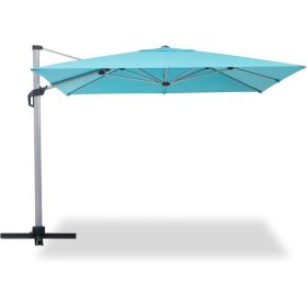 11' X 11' Ft Cantilever Patio Umbrella 360  Rotation   Integrated Tilting System Offset Umbrella   Fade-resistant  Waterproof For Garden Poolside Deck