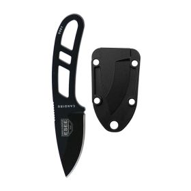 ESEE Candiru 2â€³ Fixed Blade Knife Black Blade & Black Sheath