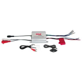 Pyle Marine 2 Channel Amplifier 400W MAX - Silver fiinish
