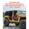 Jeep Tube Doors, 4-Door, Hunting Style Jeep Tubular Door with Heavy-Duty Hinges & OE Latch, Jeep Doors with Rubber Pads