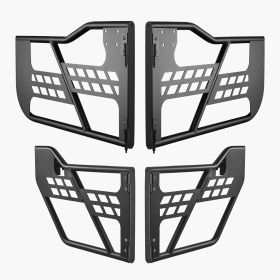 VEVOR Jeep Tube Doors, 4-Door, Hunting Style Jeep Tubular Door with Heavy-Duty Hinges & OE Latch, Jeep Doors with Rubber Pads