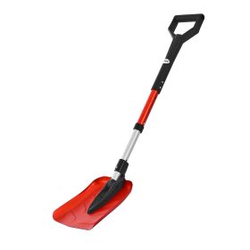 VEVOR Snow Shovel for Driveway, 9 in Foldable Snow Shovel with D-shaped Handle, , 36-40 in Adjustable, Lightweight Aluminum Alloy Snows Removal T