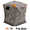 Hunting Blind, 270Â° Ground Blind, 1-2 Person Pop Up Deer Blind for Hunting with Carrying Bag, Portable Resilient Hunting Tent