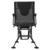 Hunting Chair, 360Â° Silent Swivel, Foldable Portable Blind Chair, Heavy-Duty Steel Frame Ground Stool Seat, with Armrests, Adjustable Carry Strap