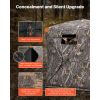 Hunting Blind, 270Â° See Through Ground Blind, 2-3 Person Pop Up Deer Blind for Hunting with Carrying Bag, Portable Resilient Hunting Tent