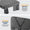 Alpcour Portable Extra Thick Stadium Seat Cushion - 21x 15 Inch Bleacher Cushion with Side Pocket