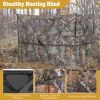 2-Panel See-Through Hunting Blind - Pop-Up Design with 3 Shoot Through Ports