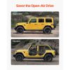 Jeep Tube Doors, 4-Door, Hunting Style Jeep Tubular Door with Heavy-Duty Hinges & OE Latch, Jeep Doors with Rubber Pads