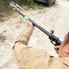 "High-Power Metal Slingshot â€“ Black Ergonomic Handle, Precision Trigger for Hunting, Jungle Expeditions & Outdoor Survival Gear"