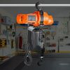 Electric Chain Hoist, 2200 lbs Load Capacity, 10 ft Lifting Height, 6.9 ft/min Speed, 120V, Single Phase Overhead Crane with Chain