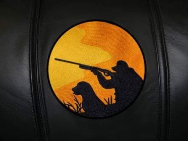 Hunter with Dog Logo Panel (Logo Panel Size: 24" Panel for Xpression Gaming Chair Only)